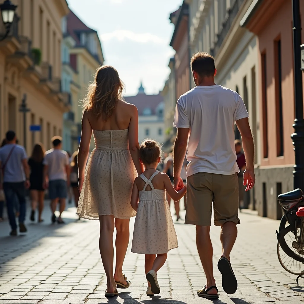 Gezinnen in Krakau